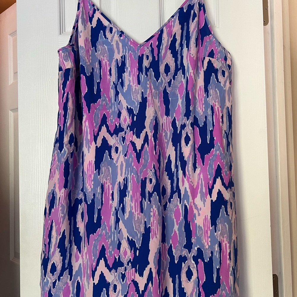 Lilly Pulitzer Lela Silk Mini Dress in Amethyst One Too Many Size XL